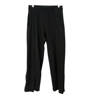 MATTHILDUR Black Pull-On Pants — Sculpted Minimalist Straight-Leg Size Medium